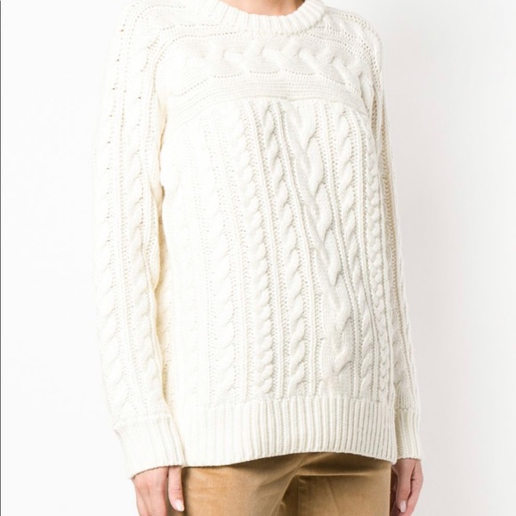 Michael Kors Cablemock sweater bone🆕 - Picture 2 of 11